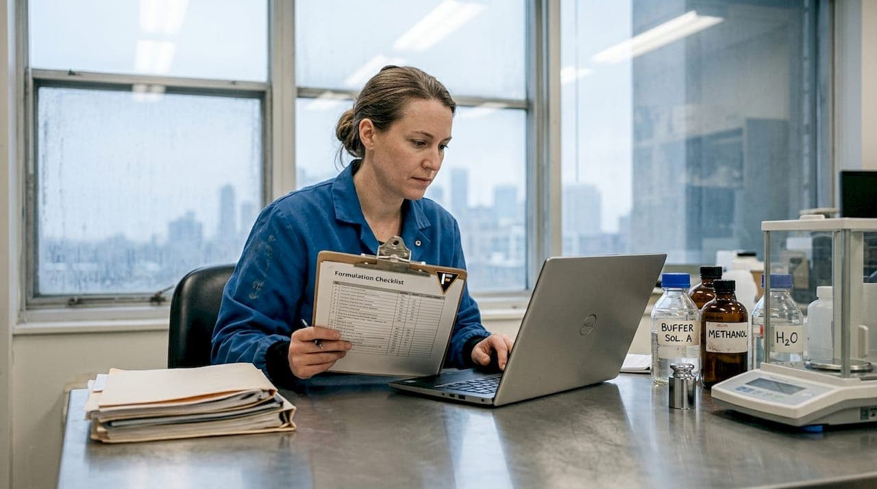 Formulation checklist for scientists: quality & compliance