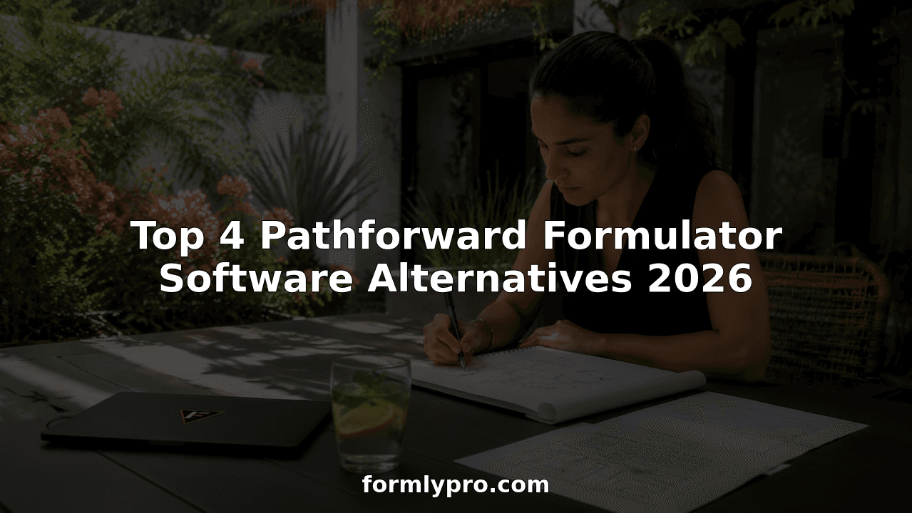 Top 4 Pathforward Formulator Software Alternatives 2026